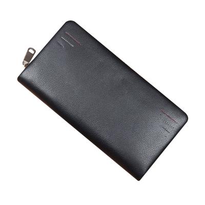 China Waterproof Thin Pure Leather Minimalist Customize Multifunctional Logo Clutch Wallet Phone Card Long Wallets for sale