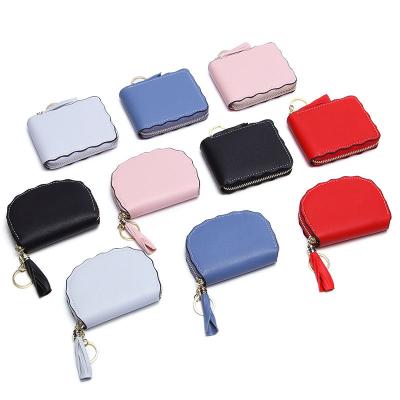 China Anti-theft Limited Time Only In Cheap Sale Ladies Wallet PU Leather Women Key Chain Wallet With Tassel for sale