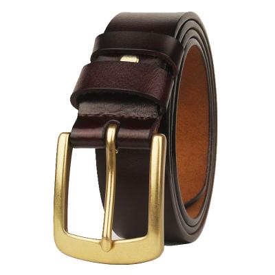 China High Quality Black Genuine Leather Belts Plus Size/Plus Size Durable 160-170cm Jeans Belt OEM Brown For Men for sale