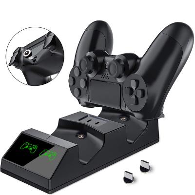 China Charging PS4CD04 New Arrive PS4 Dual Controller USB Charger PS4 Dock Charging Station For DualShock 4 PS4/pro /Slim Controller for sale