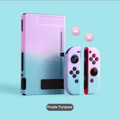 China Protective NSP08 Pink Case Protective Hard Case Shell For Nintendo Switch Console Colorful Back Cover Detachable For Nintendo JoyCon for sale