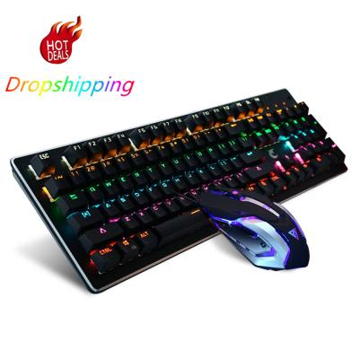 China Anti-drop KB01B China Factory Usb Wired Keyboard, Mouse Combos, Mechanical Gaming Keyboard Keyboard For PC LAPTOP for sale