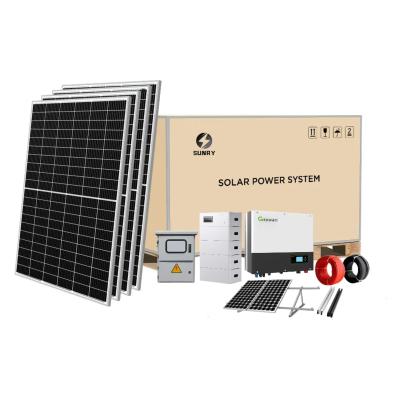 China Home Solar Hybrid Home Systems For Sale 8kw 10kw 12kw Solar Panel System Whole House 10kw Solar System for sale