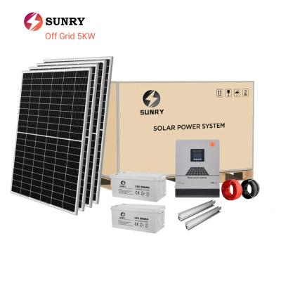 China New 5Kw 5000W Off-Grid Solar Power System Home Online Commercial Insurance Storage Solar Energy System For Home for sale