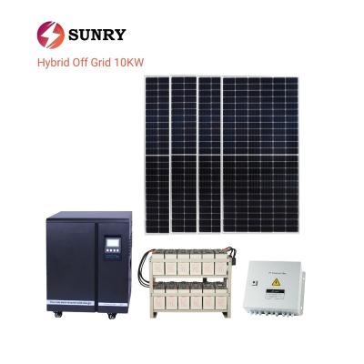 China 10Kw 15Kw 10000W Home Hybrid Off Grid Solar Power System Household Storage Solar Power System New To Kenya for sale