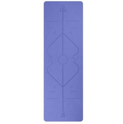 China Non-slip in both side wholesale natural eco-friendly 6mm suede band yoga mat private label double layer anti-slip for sale