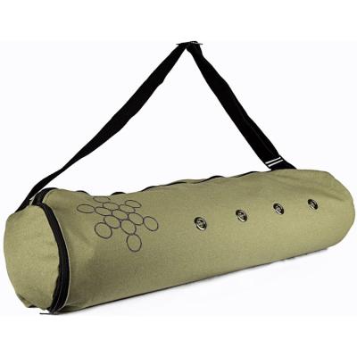 China Single Manufacturers Canvas Cotton Direct Sales Simple Yoga Cloth Mat Bag High Quality Canvas Shoulder Belt for sale