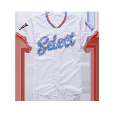 China Anti-Bacterial Custom Sublimated Baseball Jersey Newest Style high Quality Quick Dry durable button down Baseball Uniform for sale