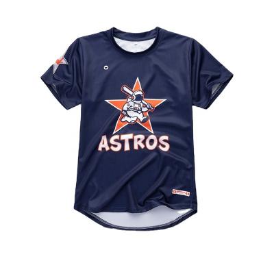 China Anti-Bacterial 2022 New style full sublimation baseball uniform crew neck short sleeve baseball shirt jersey for sale