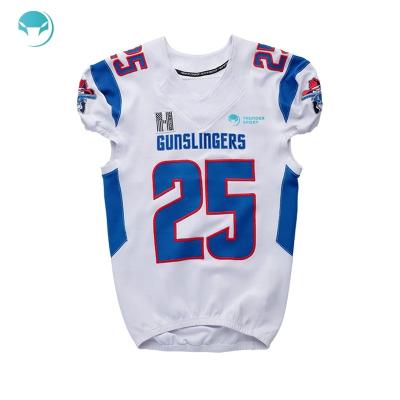 China Anti-Bacterial 2022 Stylish sublimated American Football wear Uniforms Fully Customization embroidery American Football Jerseys for sale