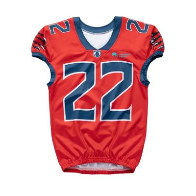 China Anti-Bacterial Custom American Football Jersey Breathable New Style Stretchable Newest Design American Football Uniforms for sale