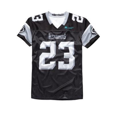 China Anti-Bacterial Custom Design American Football Jerseys Sublimation Youth/Adult Quick Dry American Football Uniforms for sale