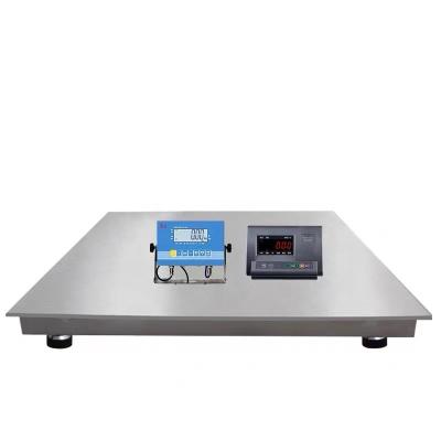 China Soft Mechanical Stainless Steel Platform Industrial Digital Floor Or Scale1.2*1.2m 2000kg Weighing Scale3 Ton Floors Scale Digital Animal for sale