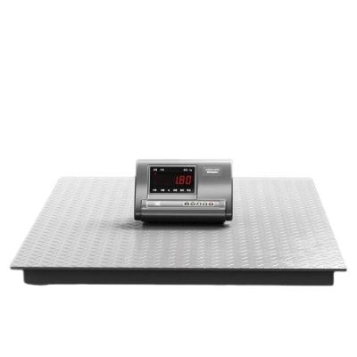 China 3T Electronic Floor Scale Digital Livestock 2T Electronic Platform Weighing Floor Scale Floor Scale With Ramp Floor Scale for sale