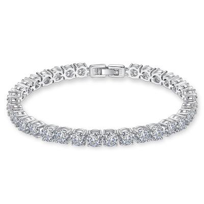 China Hot Selling Romantic Amazon CZ Crystal Wedding Bridal and Prom Tennis Bracelet for Women Perfect for a smaller wrist for sale