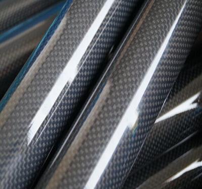 China Custom Any Diameter Carbon Fiber Tubes For Boat Kayak Canoeing 3K Surface for sale