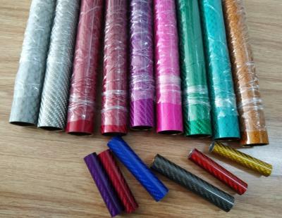 China colorful carbon fiber & copper tube for  Electronic cigarette  carbon fiber e-cigarette pipe for sale