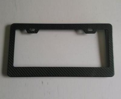 China custom matte glossy carbon fiber licences  plate frame  for  motorcycle  automobile BMW Benz  Porsche for sale