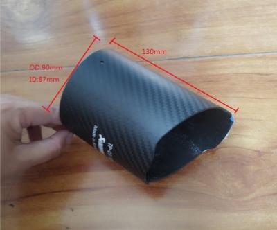 China XN Car Matte black color Carbon Fiber Exhaust Tip Cover 3.5