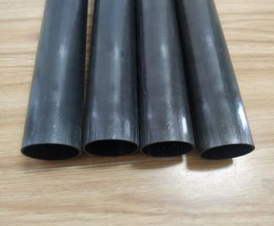 China 39mm diameter pull winding carbon fiber tube with  pultrusion& wound integrated CFRP round tube good torsion resistant for sale