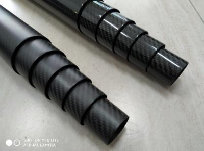 China custom carbon fiber rods 25.4~70 mm diameter hollow carbon rods   made in China for sale