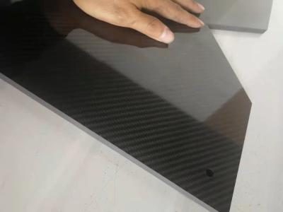 China twill 3*2 pure carbon sheet  high glossy matte 100% real carbon plate CNC for sale