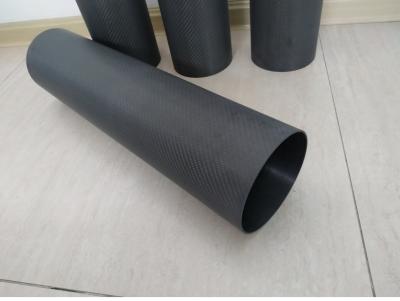 China high stiff 3K twill sanded carbon fiber circular tube carbon fibre  tubing for sale