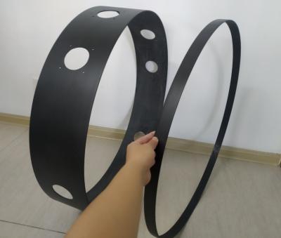 China 3K twill  matte 760mm large diameter carbon fiber circular rings  round circle for sale