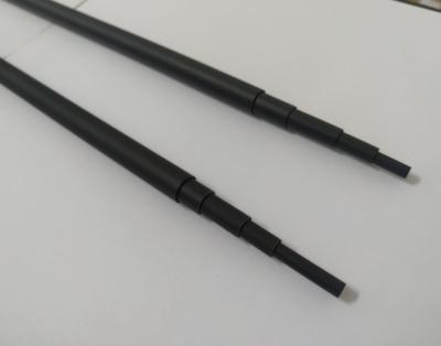 China Black Custom Portable Telescopic Fiberglass Poles frp pipe tube for antenna mast pole for sale