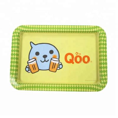 China Custom Printed Food Grade Recycled Materials Rectangular Tin Tray for sale