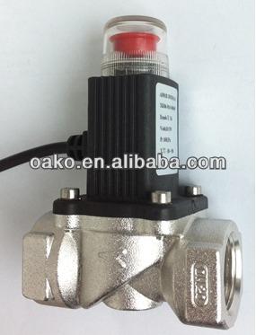 China Brass gas solenoid valves work with gas detectors for sale