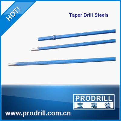 China Tapered drill rod, taper rod, tapered drill steels from Prodrill for sale