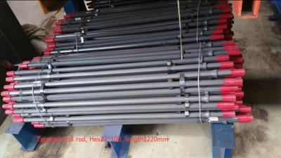 China Tapered drill rod, Hex22*108, length 1220mm for sale