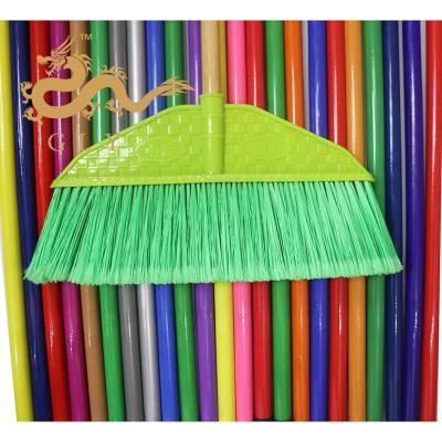 China GLY Eco-friendly Makers Plastic Brooms And Brooms With Wooden Handle for sale