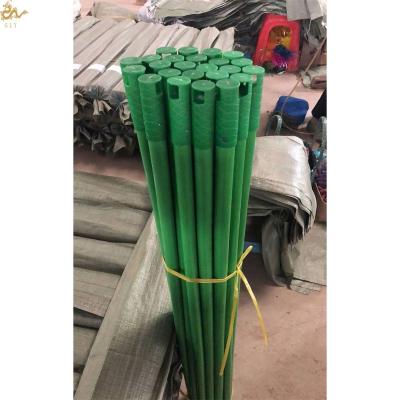 China Cheapest Guangxi Ware Pure Color PVC Straight Cleaning Broom Wooden Stick for sale