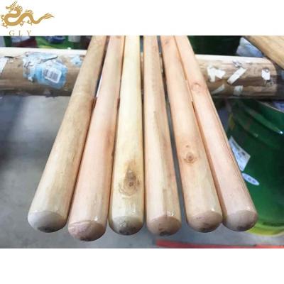 China Broomstick Palos De Escoba Broom Guangxi GLY Garden 120cm*2.2cm Varnish Painting Brooms for sale