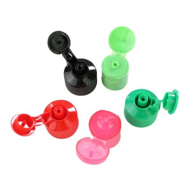 China Non Spill Factory Hot Sale Plastic Screw Cap Lids 20mm 24mm 28mm 53mm Cosmetic Packaging Plastic Flip Top Cap for sale