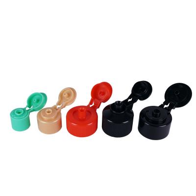 China 30/400 PP Boston Material Plastic Shake Non Refillable Syrup Top Cap For Shampoo Bottle for sale