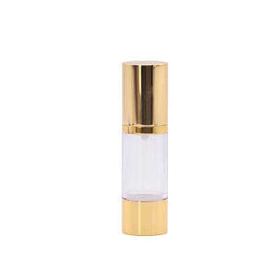 China Wholesaler Recyclable Empty Transparent Cosmetic Pump Packaging Airless Bottle for sale