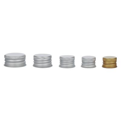 China Srew-on Hot Sale 18mm 20mm 24mm 28mm Gold Porcelain Lid / Silver Aluminum Screw Lids For Bottles for sale