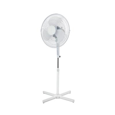 China Ventilador Adjustable Pedestal Mechanical Swinging Plastic Stand Fan With Cross Base for sale