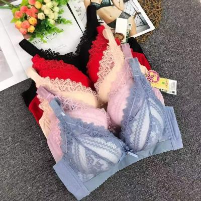 China QUICK DRY Floral Top Sexy Radio Padded Seamless Bra Women Fitness Underwear Lace Bralette Crop Lace Bralette Bralette Lingerie for sale