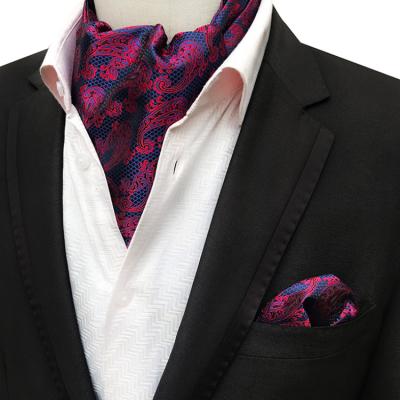 China Jacquard Fashion Paisley Folard Men's Neckerchief Casual Tie Homme Polyester Handkerchief For Men Jacquard Woven Handkerchief Set for sale