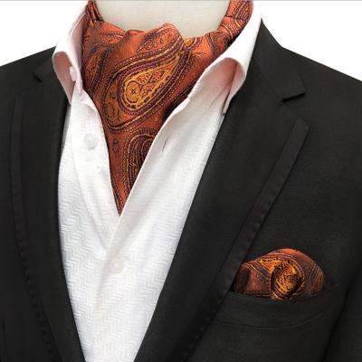 China Jacquard Fashion Paisley Folard Men's Neckerchief Casual Tie Homme Polyester Handkerchief For Men Jacquard Woven Handkerchief Set for sale