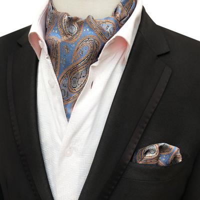 China Square Classic Handkerchief For Men Fashion Paisley Necktie Men's Handkerchief Set Woven Polyester Folard Men's Neckerchief Jacquard for sale