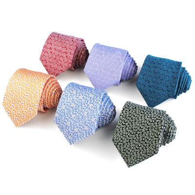 China Wholesale Custom Silk Dot Jacquard Mens Neck Tie Wholesale Hombre Corbatas Para Casual Formal Tie Fishion Sublimation Set for sale