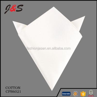 China White Jacquard Mens Fashion 100 Cotton Handkerchief for sale