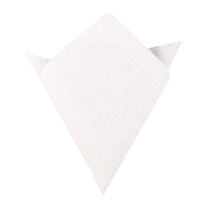 China Wholesale high quality custom made white linen handkerchief printed for sale