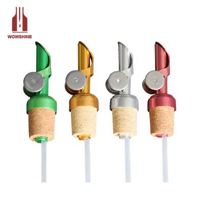 China Online Wholesale Shiny Gold Viable Oil Pourer Wine Cork Plant Item Hot Sale Food Grade for sale