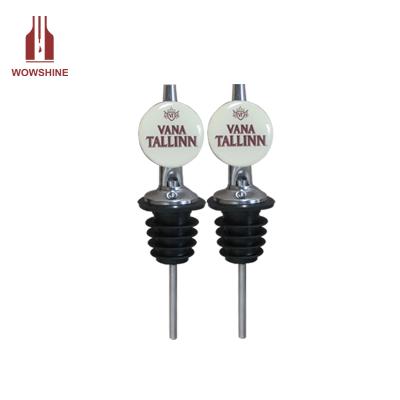 China Sustainable Stainless Steel Liquor Pourer With Customized Logo for sale